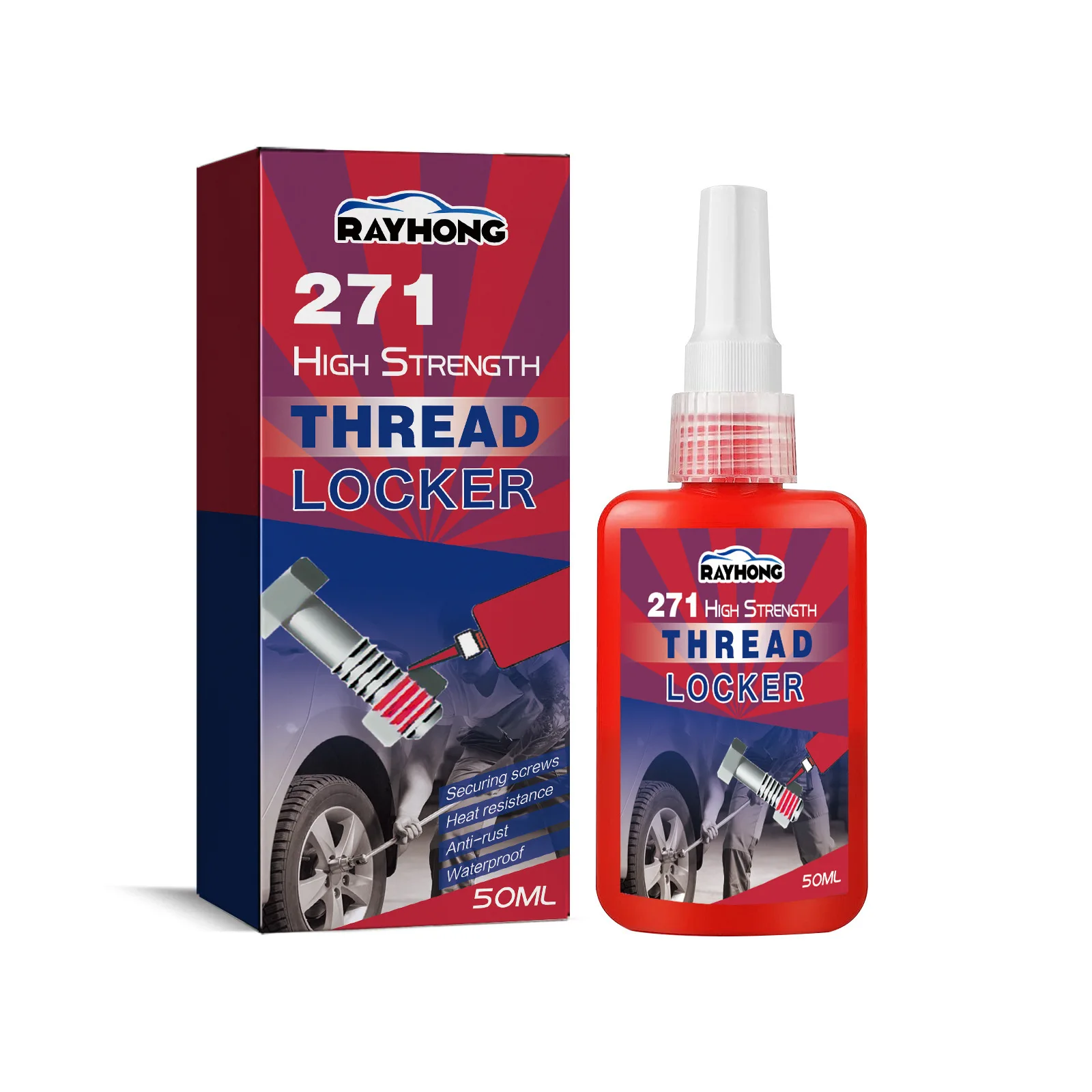 Rayhong High Strength Thread Locker Fast Locking Anaerobic Glue Gel in Wholesale High Performance Anaerobic Sealant