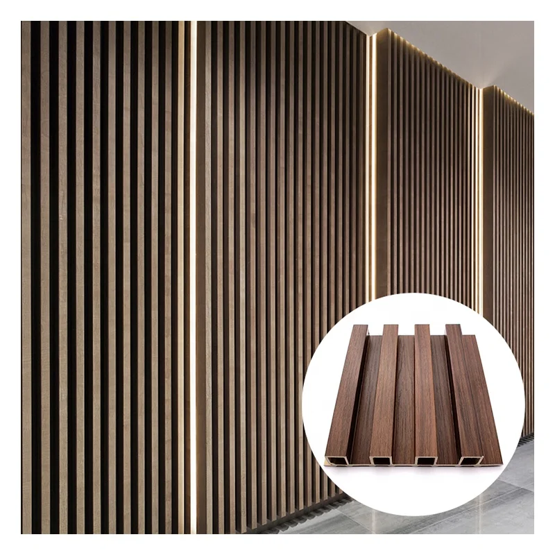 Anti-UV Waterproof Wood Plastic Composite PVC WPC Exterior Wall Cladding Panel