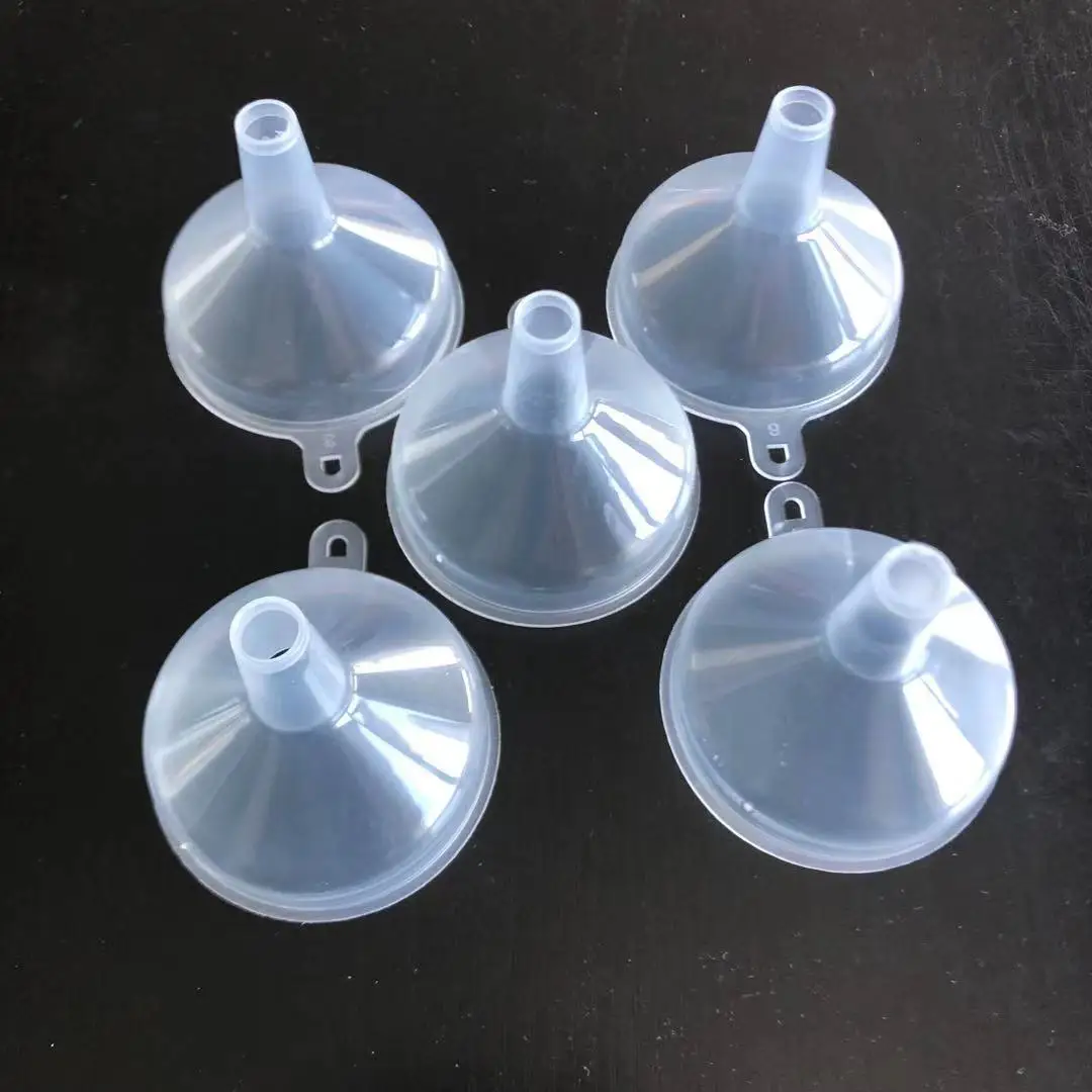 Wholesale Plastic Material Mini Funnel Laboratory Cheap Clear Plastic Funnel Perfume Dispensing Funnel