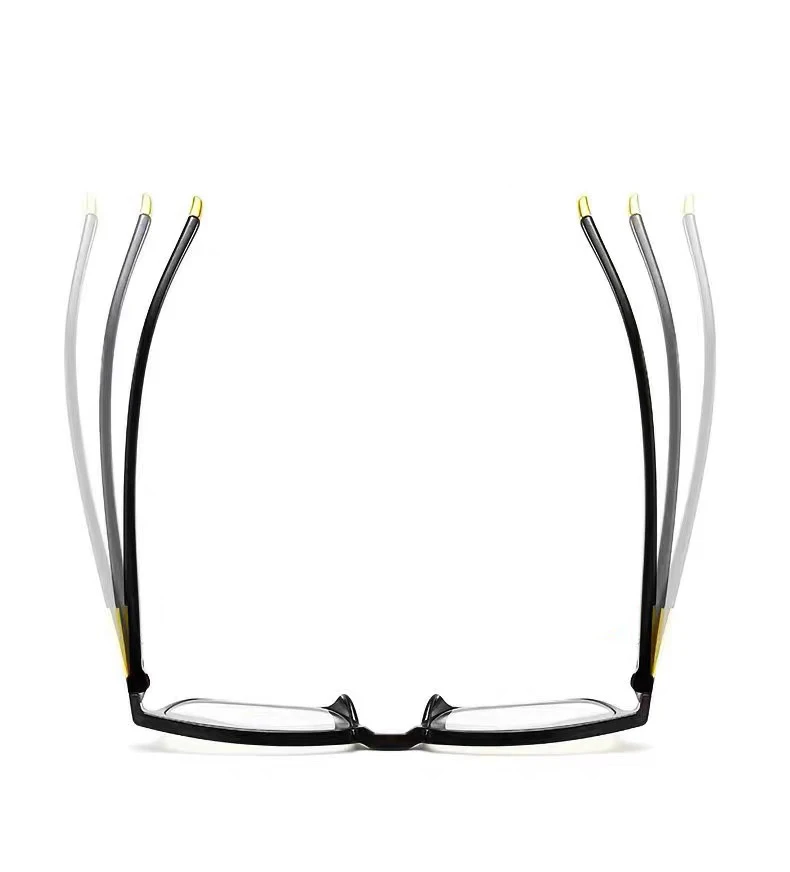 Ready to ship black rectangle cheap anti blue light reading glasses for men 2024