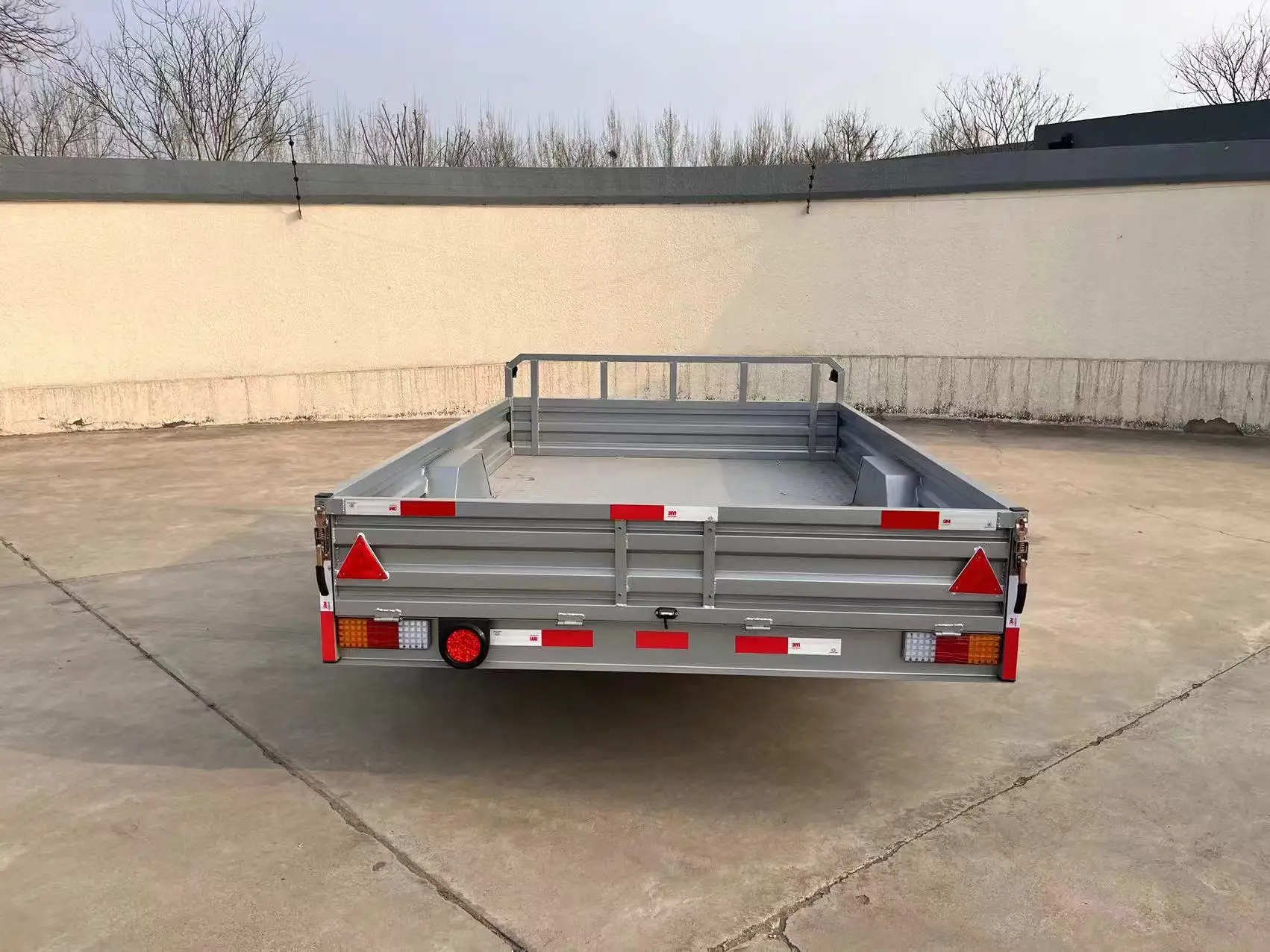 8*4 fence flatbed trailer, car trailer, center axle trailer, original parts