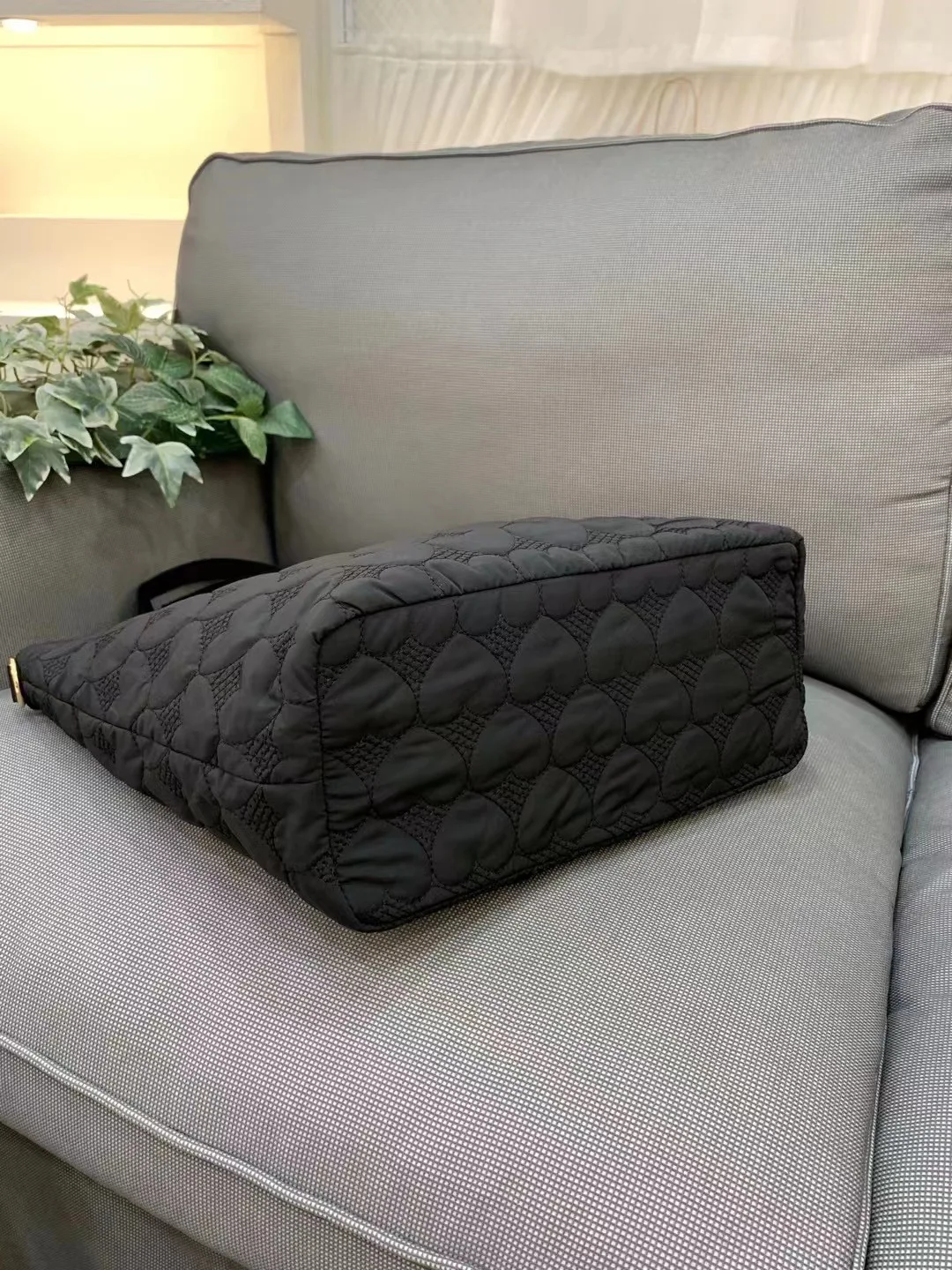 Hot selling classy Camo printing women Nylon tote bag large capacity fashion fabric shoulder bag with small pouch