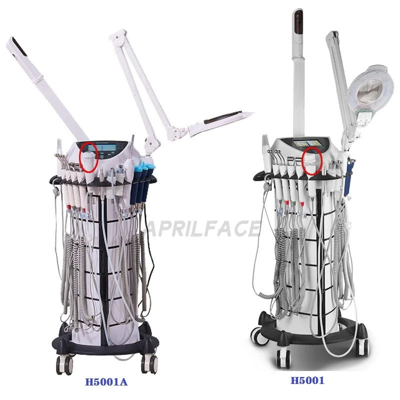 13 в 1, функциональный косметический инструмент H5001A, оборудование для салонов красоты, ультразвуковой гальванический спрей, косметический аппарат для ухода за лицом