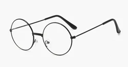 Newest trendy design little girl glasses vintage round metal frame children eyewear custom logo student toy eyeglasses wholesale