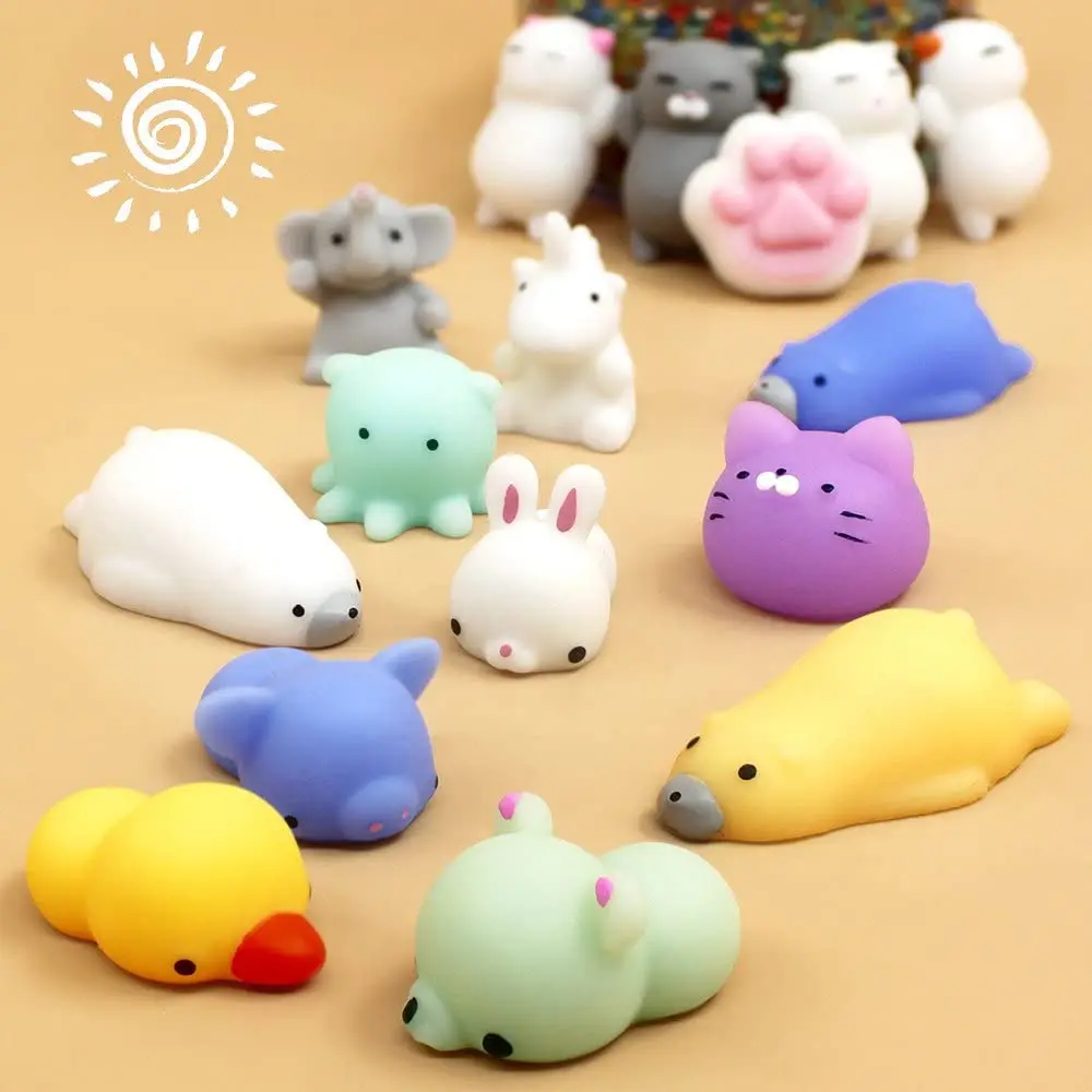 2021 Factory Price  New soft Mini Fidgets Mochi Stress Toys Tpr Animal Shape Squeeze Toys