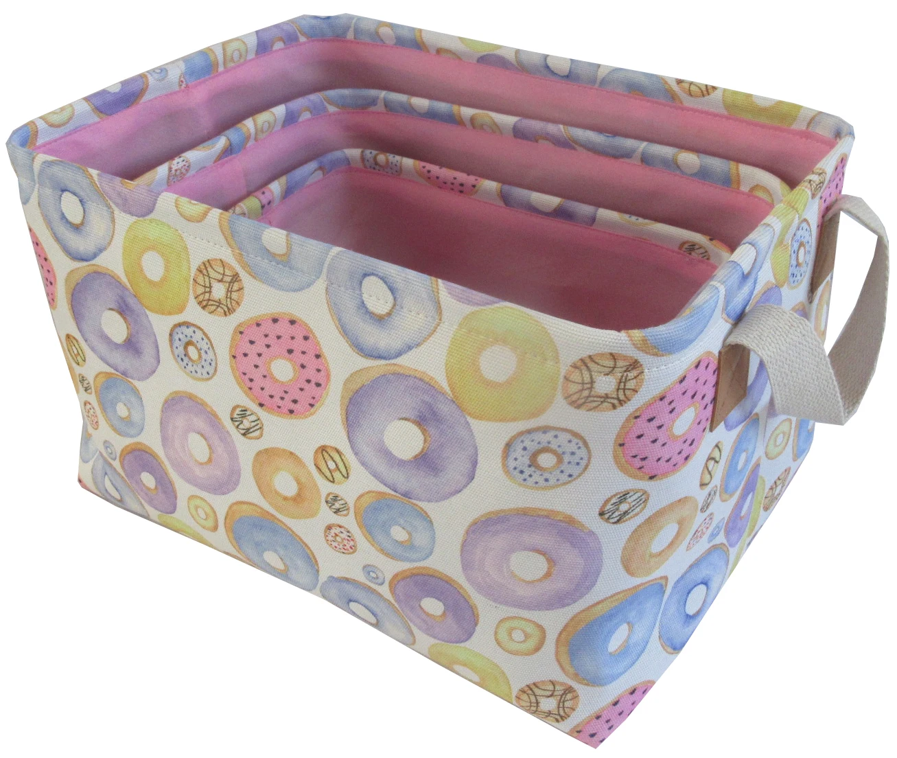 
New design storage canvas fabric laundry storage basket 