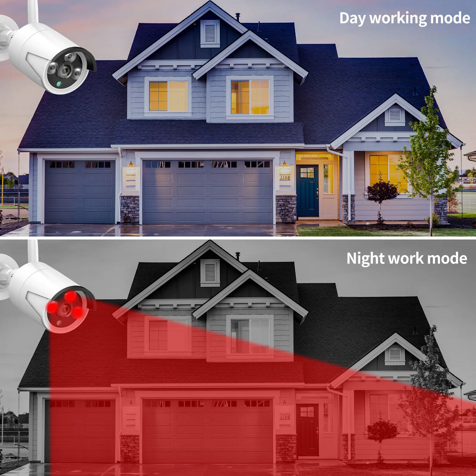 4ch 3mp wireless camera system Outdoor Security System wifi nvr kit