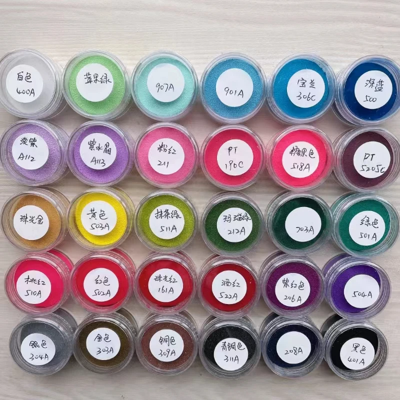 The best-selling art rainbow color series features high-tech embossed powder
