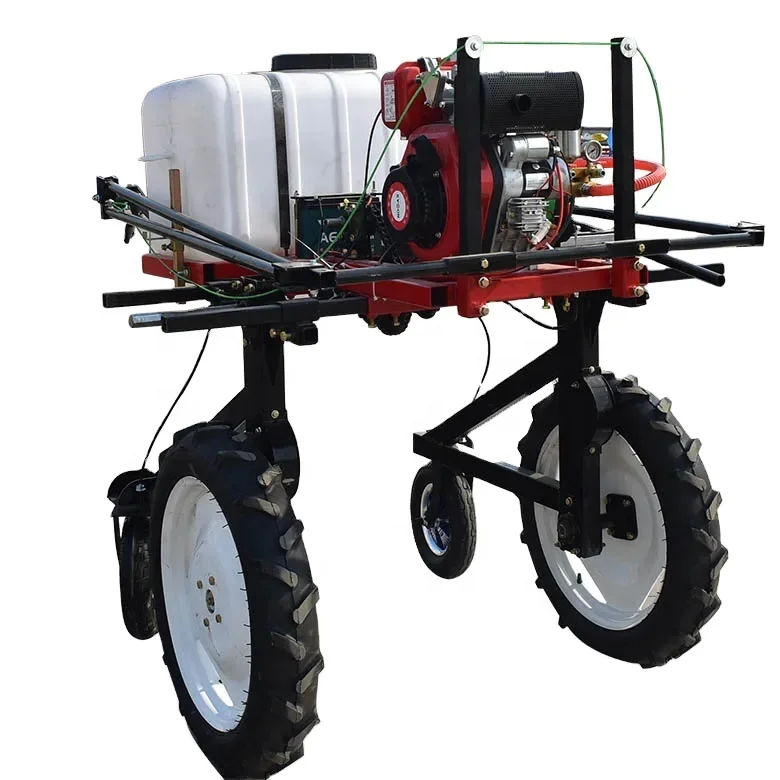 High Efficiency Four Wheel Sprayer Hand Push Gasoline / Diesel Engine Boom Sprayer For Farm