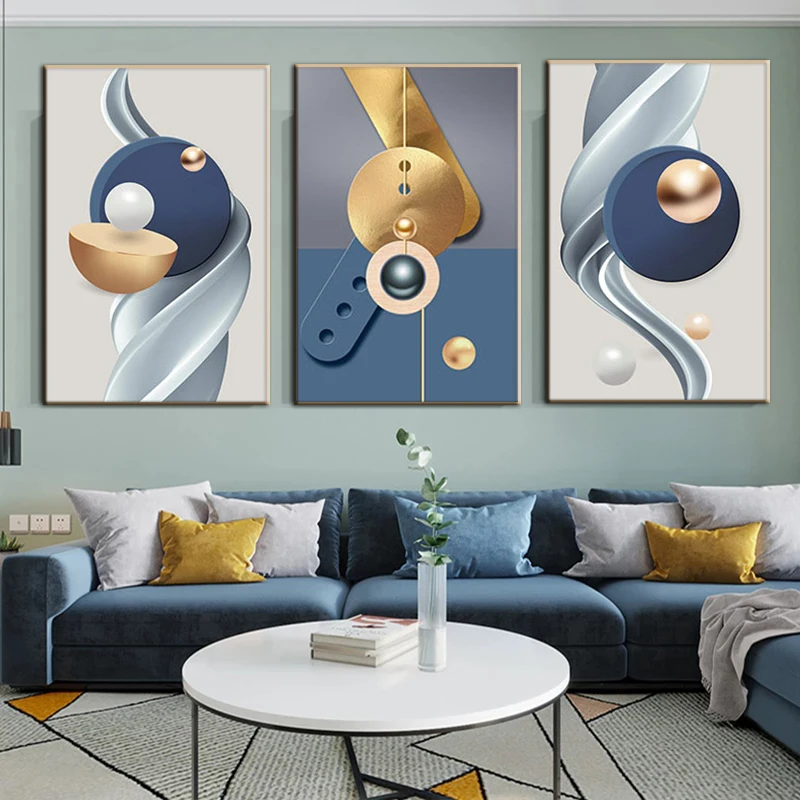 Modern Luxury Abstract Canvas Painting Nordic Poster and Prints Wall Art Modular Picture For Home Office Decor Cuadros