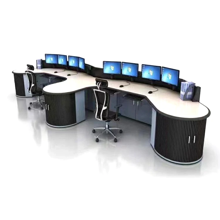 Kehua Fuwei Height-adjustable Work Surface Collaborative Workstation Ergonomic Command Center Furniture Industrial Control Room