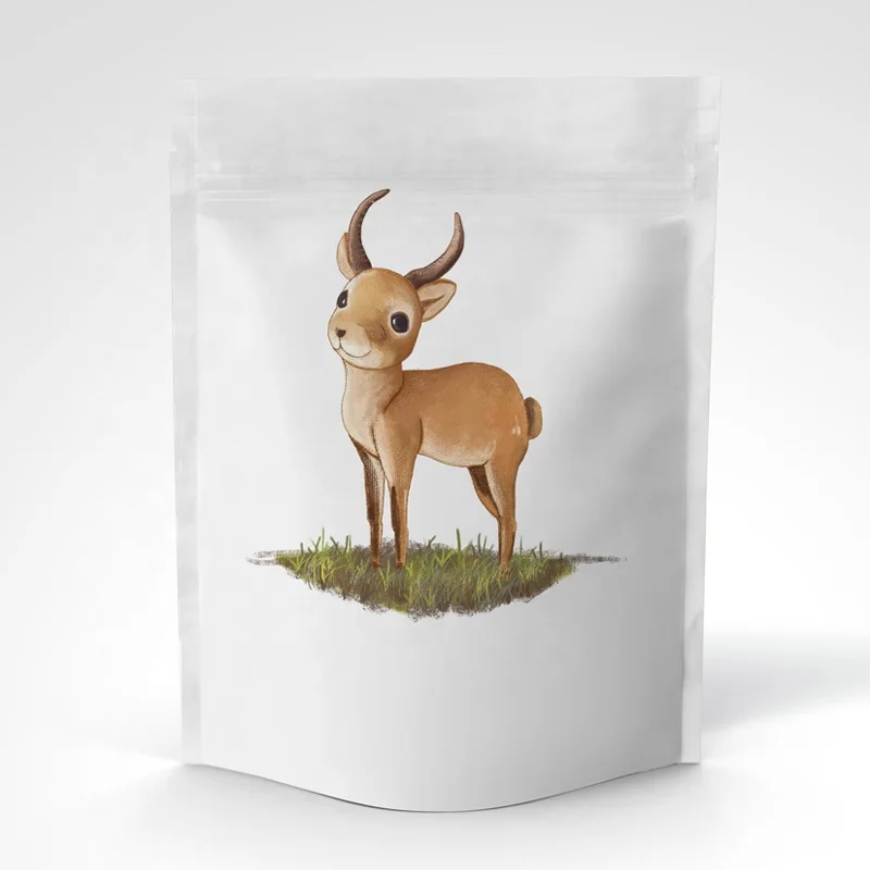 Digital Printing Custom Matte Chia Seeds Packaging Stand Up Pouch Plastic Zipper Food Stand Up Bags