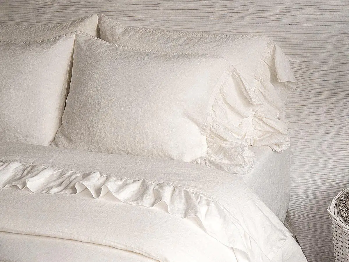 Wholesale 100% Pure Hemp GOTS White Duvet Cover/sheet/pillowcases for Bedding Set
