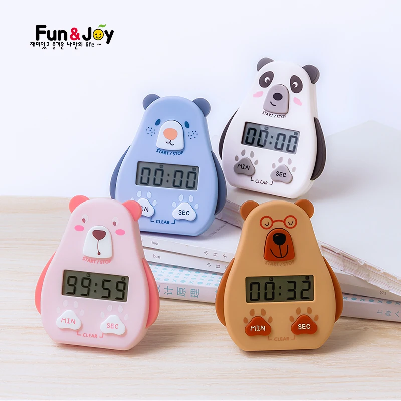 
New Design Magnetic Kitchen Timer Cute Bear Digital Kitchen Timer On Refrigerator Waterproof Kitchen Timer 