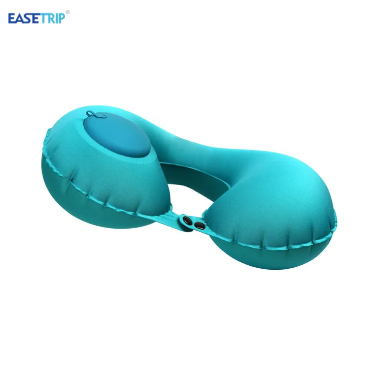 Cheap Price Camping Pillow Plane Travel Foldable Pressing Inflatable Air Nursing Neck Pillow