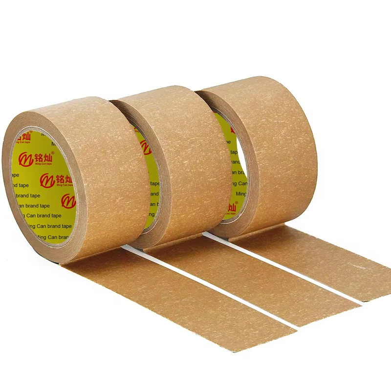 Single Sided Adhesive Pressure Sensitive Antistatic Feature Rubber Offered Printing Design Brown Masking Paper Tape