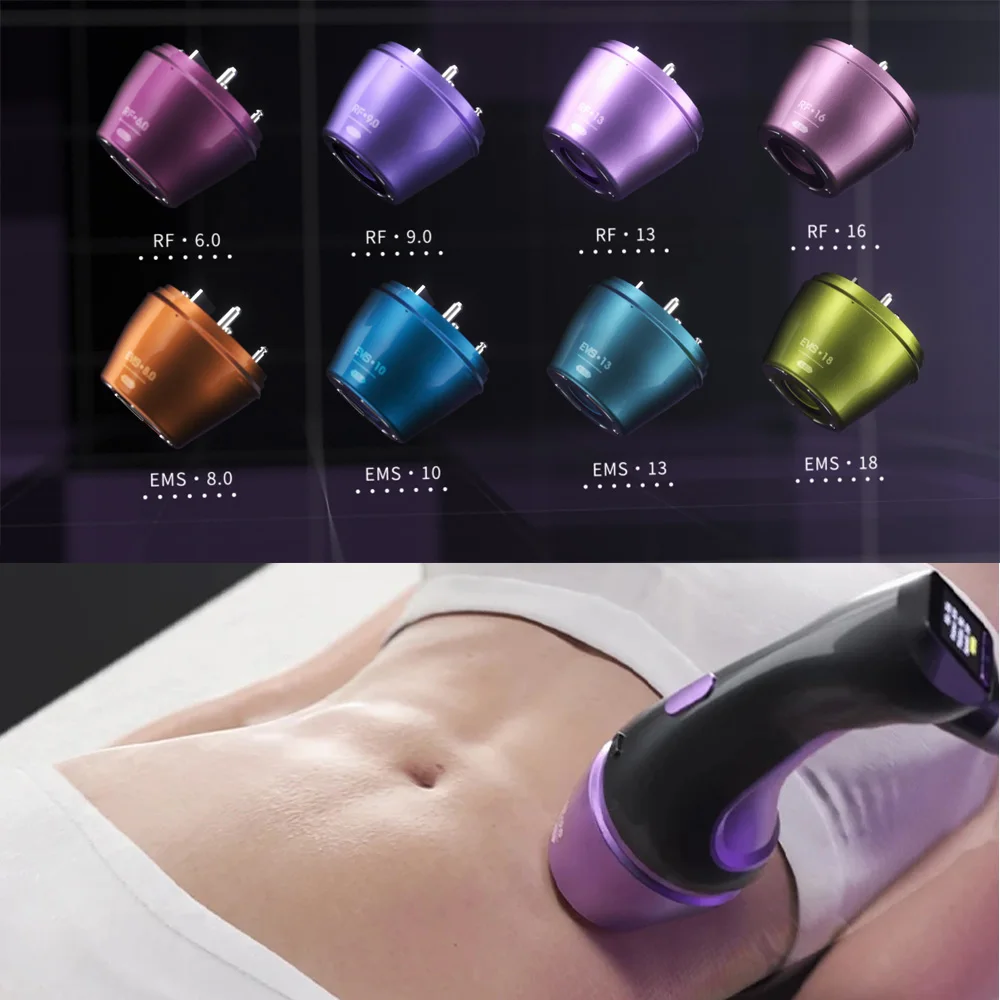 12d Rf Ems 4 Cartridges Face Lifting Anti-aging Smas Machine With Two Handles Cellulite Removal Machine