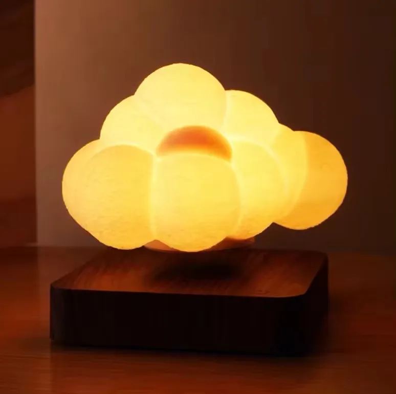 Magnetic Levitation Cloud Lamp Home Decoration Creative Night Lamp Wooden Living Room Simple Wall Lamp
