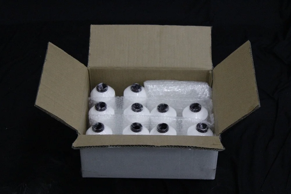 
Hot sale high temperature and chemical resistance white 100% PTFE Sewing Thread for industrial products 