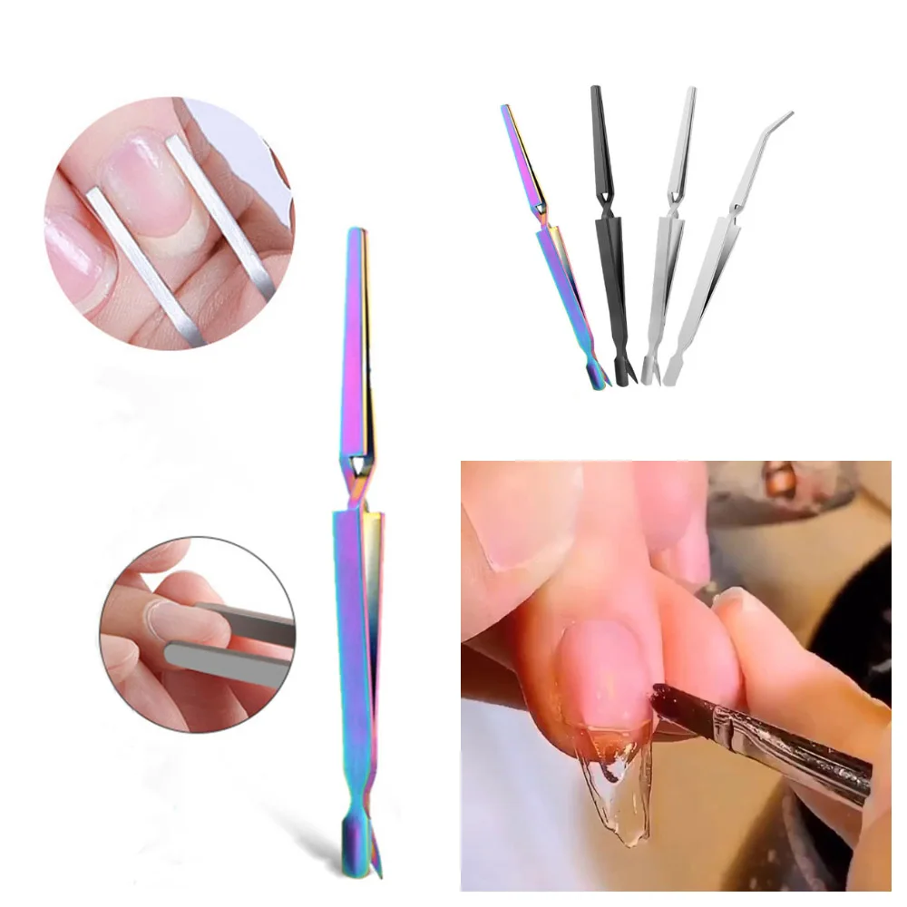 Curve Pincher Pinching Tool Clamp Shaping Tweezers Nails Extension Clips Multi Function Tool Nail Art Tweezers