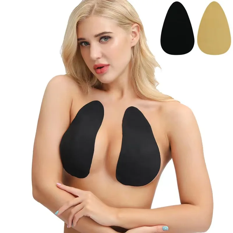Hot Selling Women Sexy Invisible Push Up Bra Bare Comfortable Lifts Drop-shaped Seamless Disposable Stealth Silicone Bra