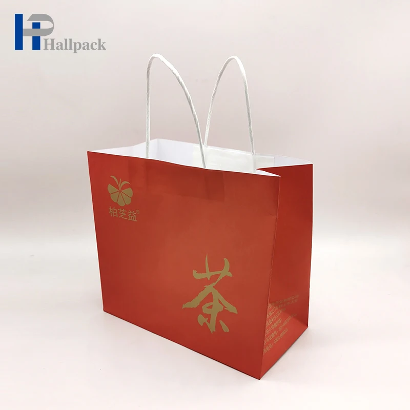 Custom Pattern Size Shoes Clothes Paper Bag Gift Packaging Shopping Bag