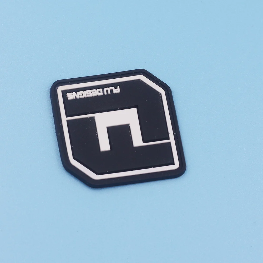 Pvc Patches Manufacturer Sew On Embossed Custom Brand Name 3d Logo Garment