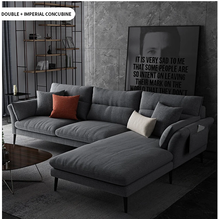 
Modern Home Furniture Fabric Sectional Couch Living Room Sofas 