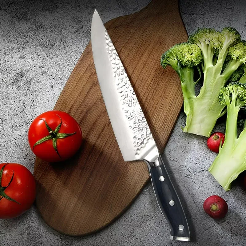 wholesale Stainless Steel utensils Wood Handle Kitchenware Knife kitchen knife Forged Chef Knife