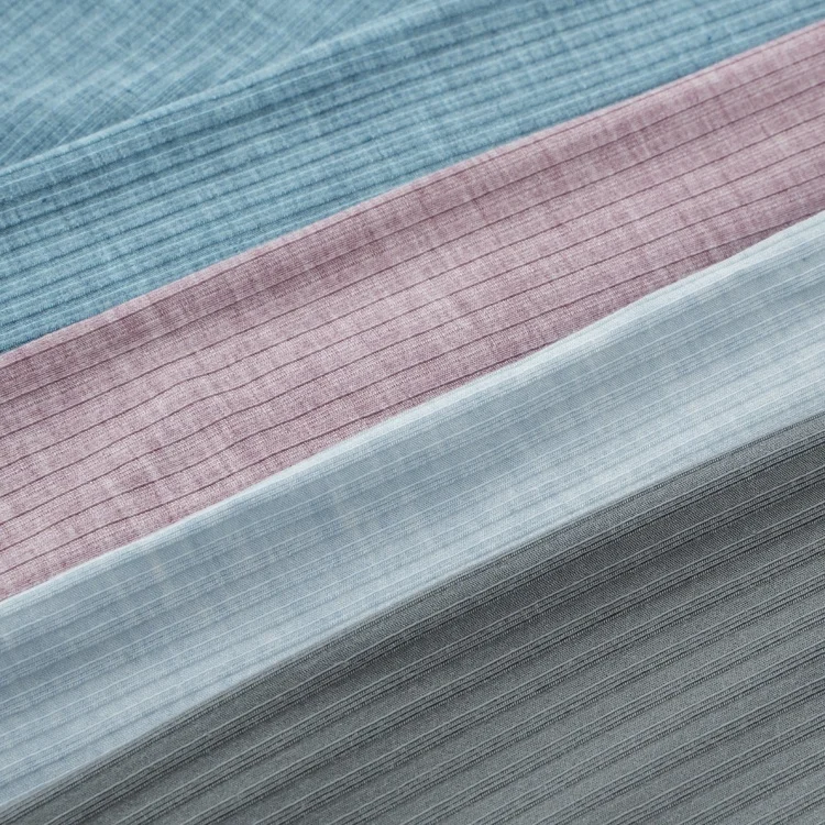 TENCEL Micro modal 4*3 ребристая пряжа окрашенная эластичная ткань