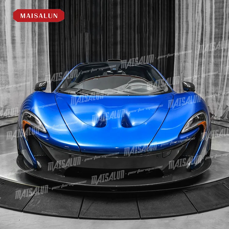 Dry Carbon P1 Style Body Kit For Mclaren 650S Car Bumper Spoiler Rear Diffuser With Hood