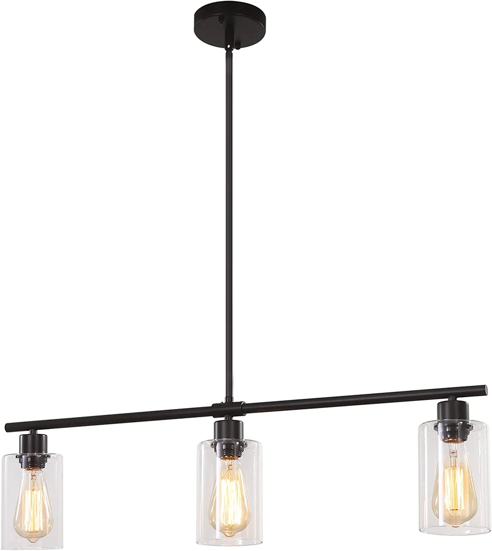 Professional black for kitchen island bedroom pendant light with CE certificate