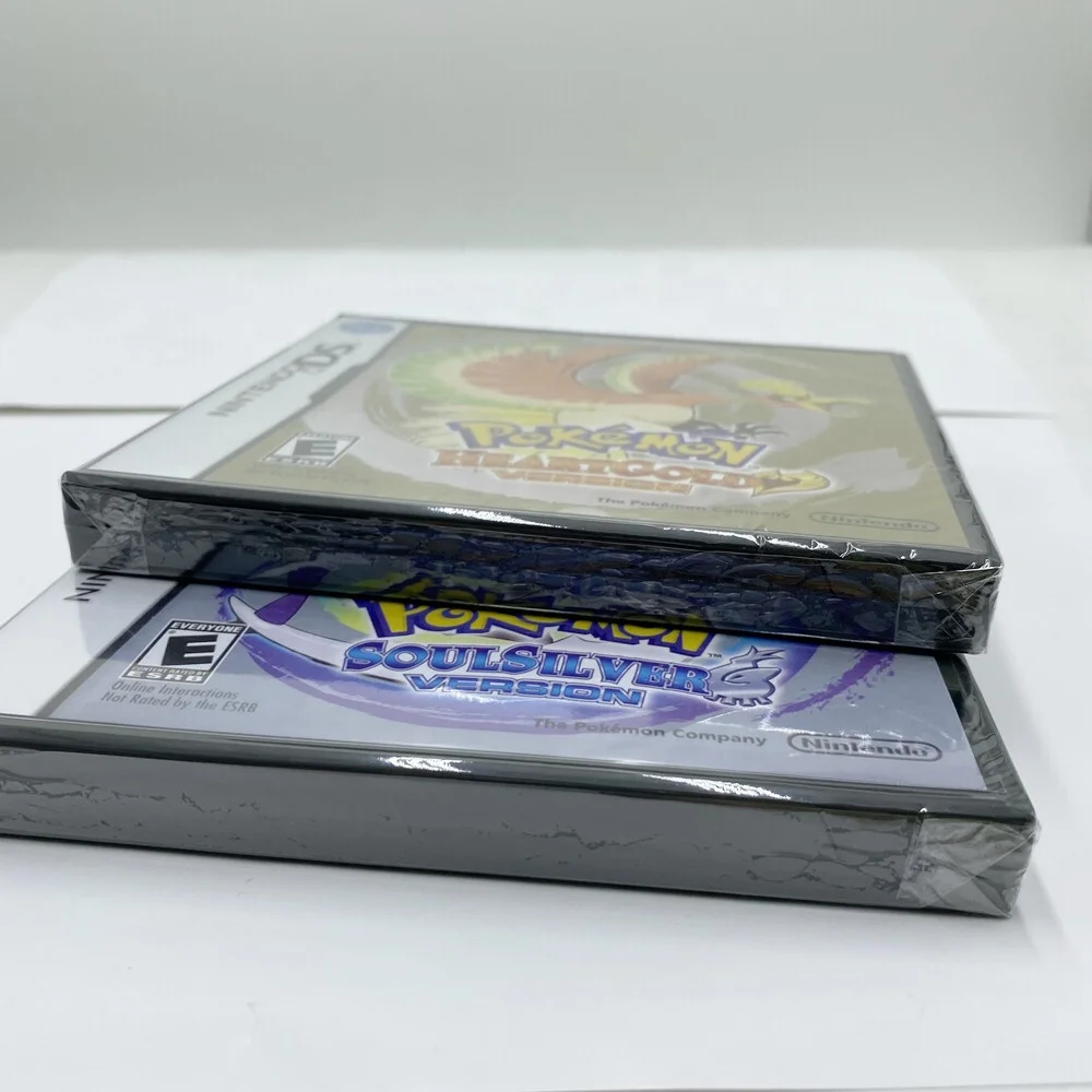 NTSC version Poke mon heartgold soulsilver with box and manual sealed games for DS