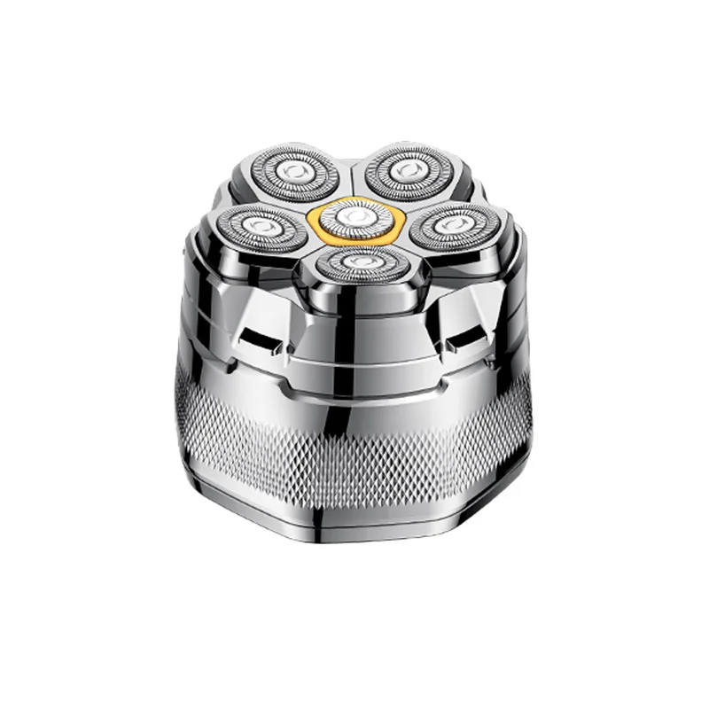 Rechargeable 6D Head Bald Shaver Magnetic Head Shaving Machine Wet/Dry Shaving Cordless Electric Mini Rotary Shavers