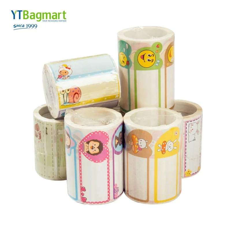 Roll Gold Foil printing paper Label Stickers for Gift Bag Decorations