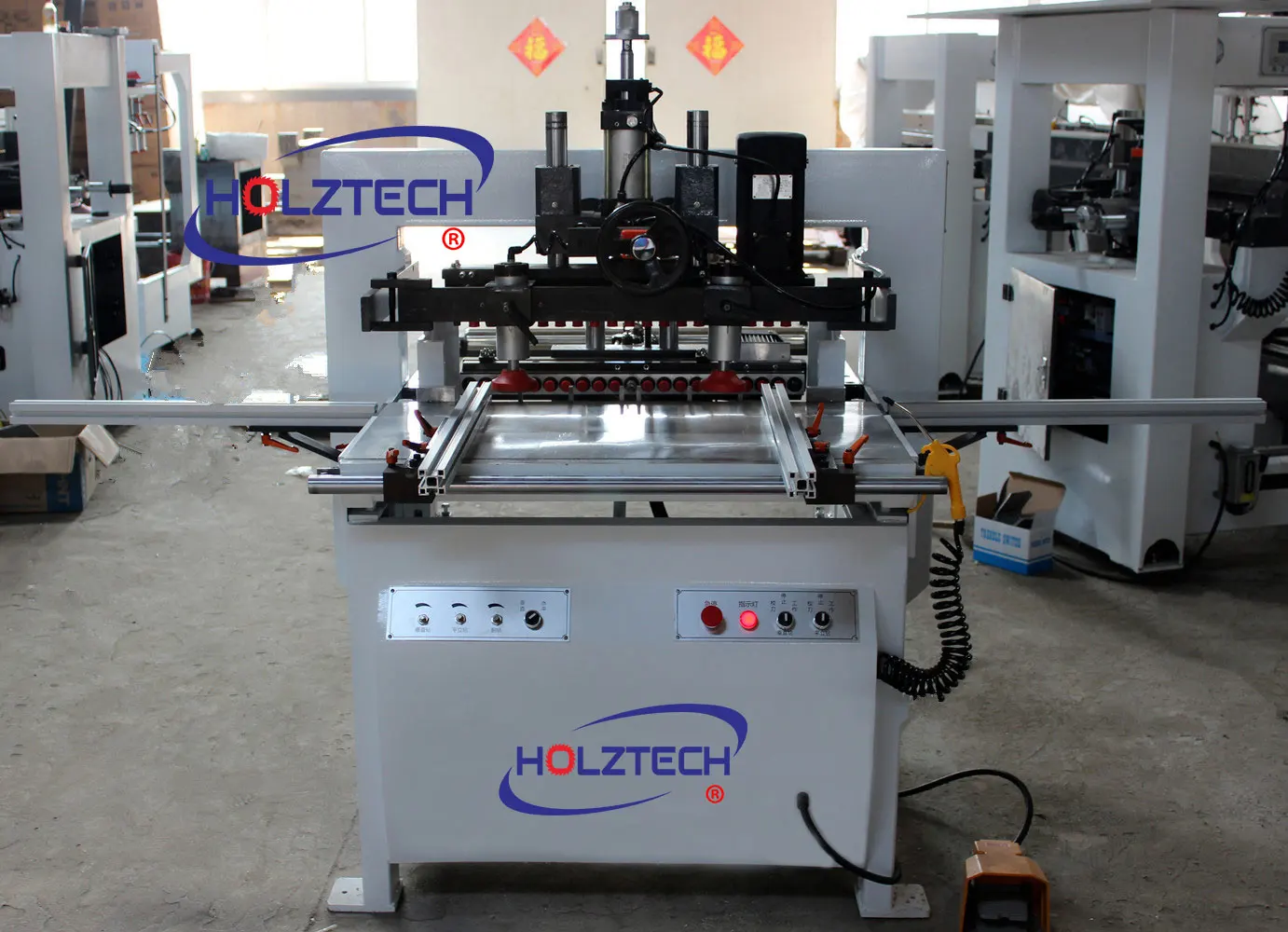 Custom Chinese Furniture Factory TwO Heads Wood Boring Machine MZ73212D Woodworking Double Rows Drilling Machine