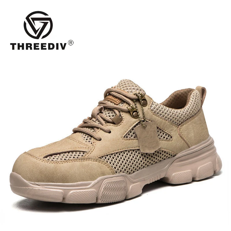 THREEDIV China High Quality Brand Men  Safety Shoes Men Work for Suitable  woodland workers