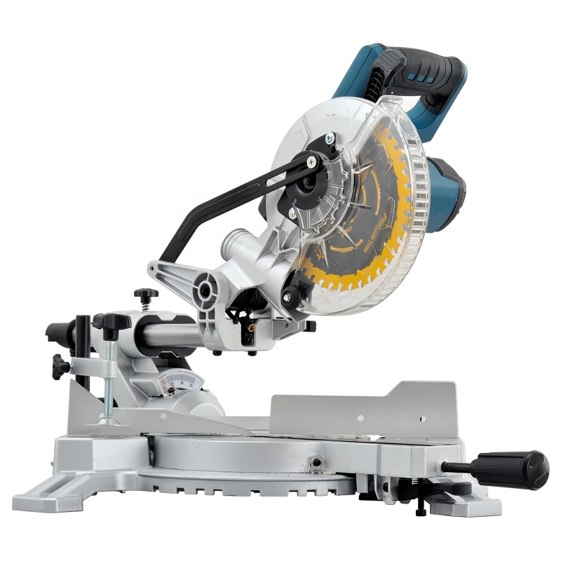 
LUXTER Compound Sliding Li-lion Cordless Miter saw Single Bevel With Laser Mitre Saw For Woodworking And Aluminium Cutting 