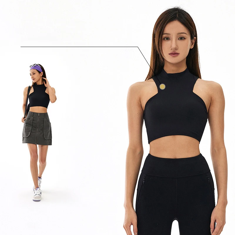 Custom logo eco friendly animal print high quality halter neck aerial hammock seamless high waist yoga set