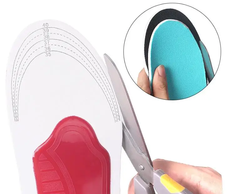F0209 Hot 3D Arch Support Flat Feet Women Men Orthopedic Relief Foot Pain Shoe Pad Inserts Orthotic High Arch Support EVA Insole