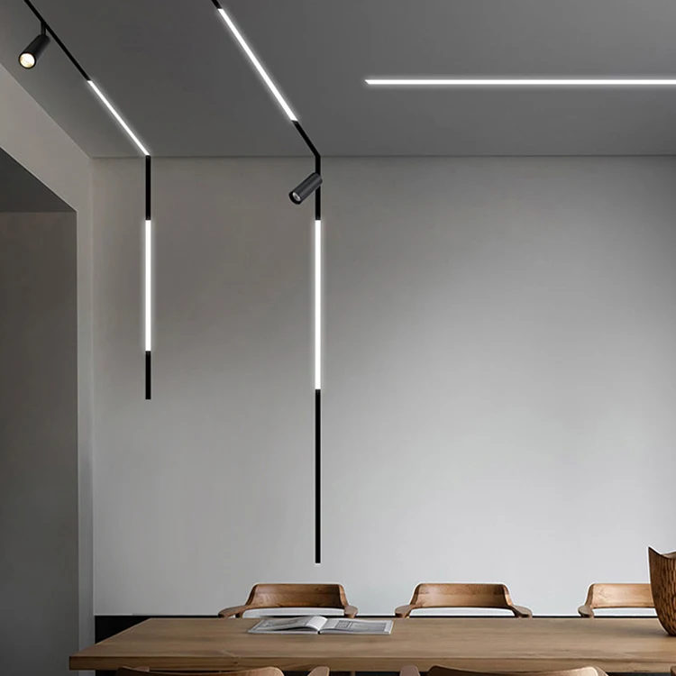 48V Smart Magnet Track Light Rail Light ZigBee Track Lamps Adjustable Magnetic Track Light