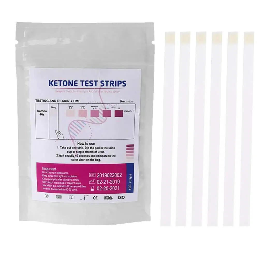 URS-1K, Ketosis Reagent Strips for Urinalysis, Ketone urine test reagent strip