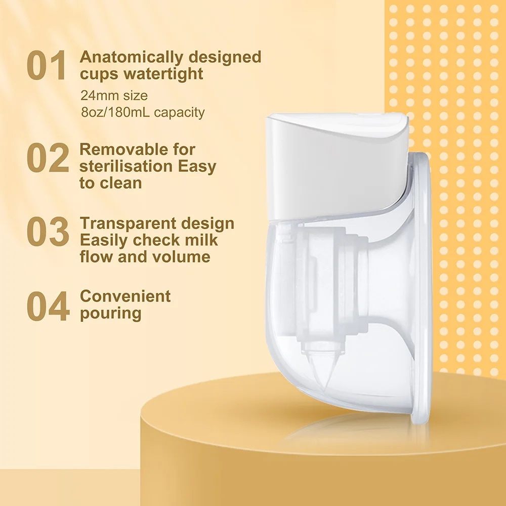 Breast Pump Hands-Free, Wearable & Portable Pump with Soft DoubleFit Flange, 2 Modes & 9 Levels Double Electric Pump Wireless