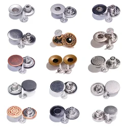 Metal button denim jeans button men and rivets jeans button with logo