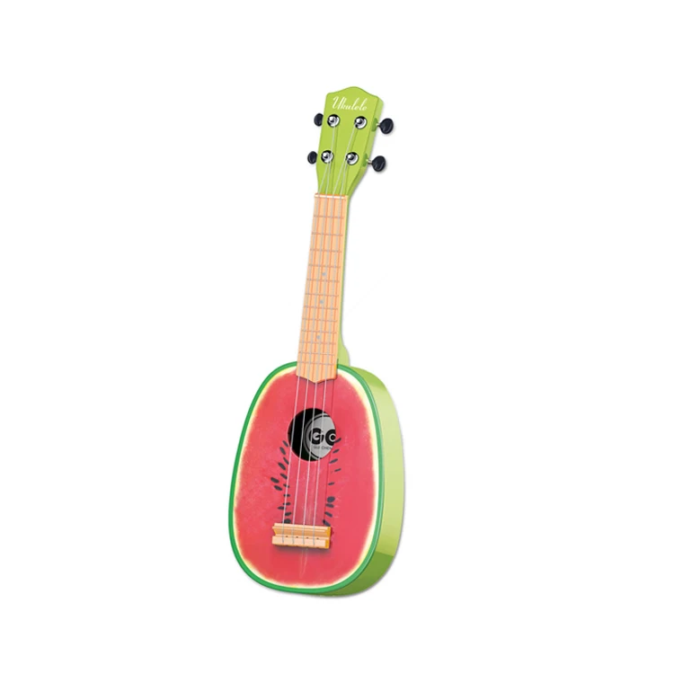 21 Inch Toy Guitar Ukulele for Kids - Educational Musical Instrument with Strap, Picks, and Tutorial