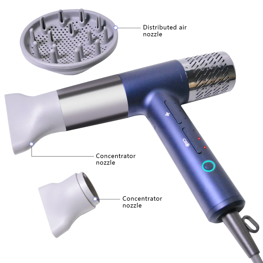 2024 High-Speed BLDC Ionic Professional Hair Dryer hair styler multifunctional Powerful LED with 110000rpm motor