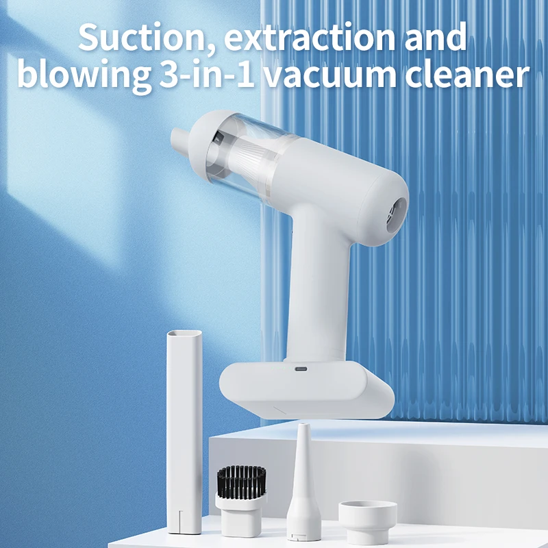 Factory Wireless Portable Usb 2 in 1 Car Cleaner Vaccum High Power Dual-use Mini Handheld Vacuum for Home