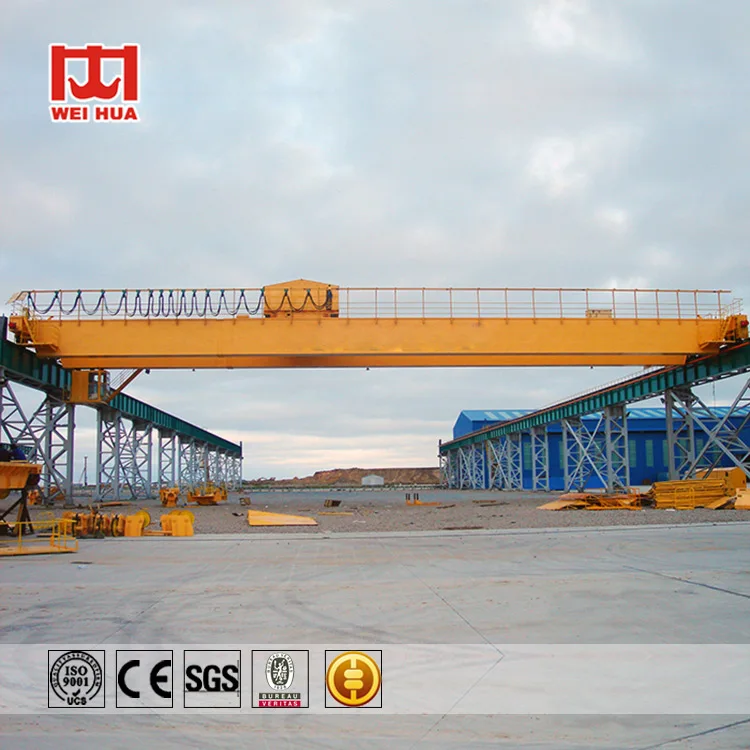 Double girder bridge crane with hook lifting 15 ton 20 ton 32 ton