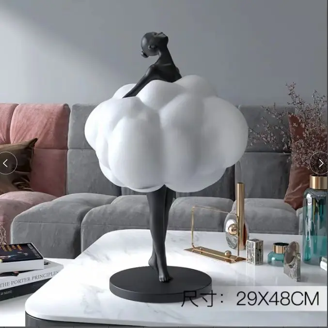 Modern Abstract Ballet Dancer Figurine Handmade Resin Ballerina Statue for Home Art Craft Ornament Decor Sculpture