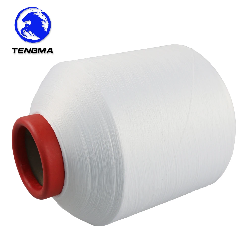 high quality dyed spandex 100% polyester spandex covered yarn